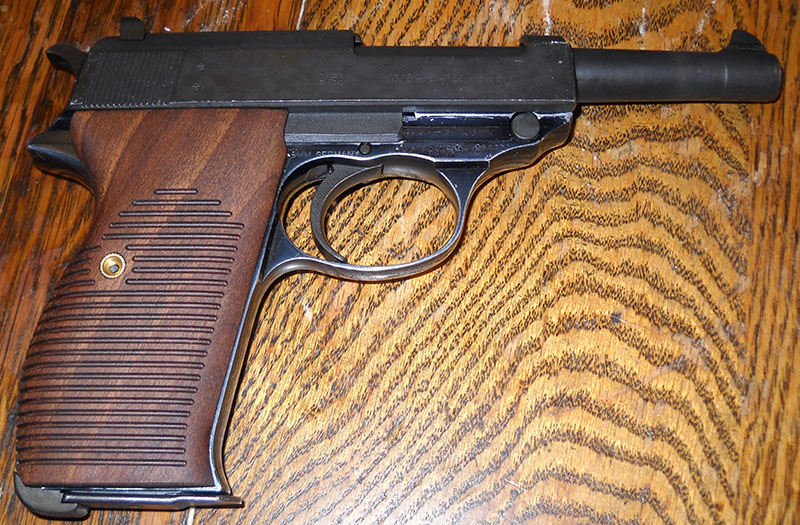 P38, right side, new wood grips